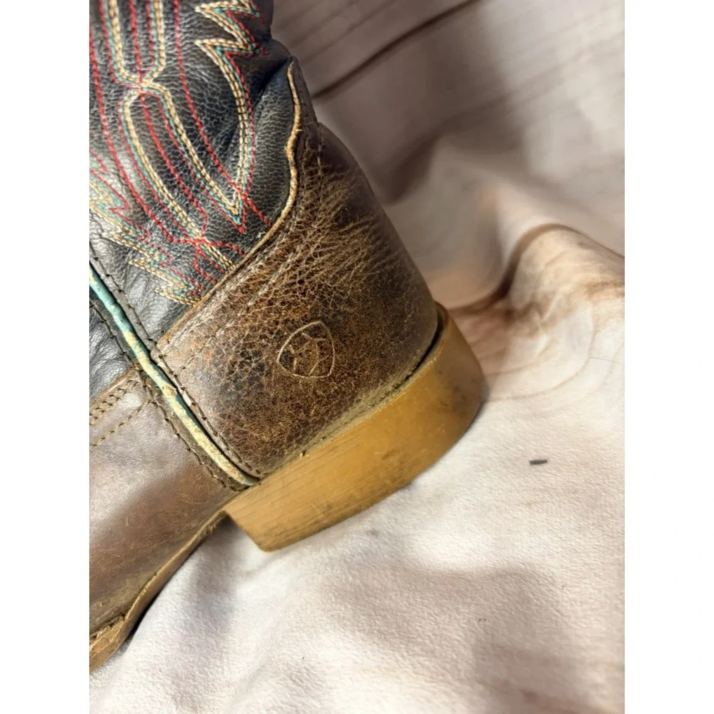Ariat Youth 1.5 Brown‎ Western Boots Girls Boys Leather